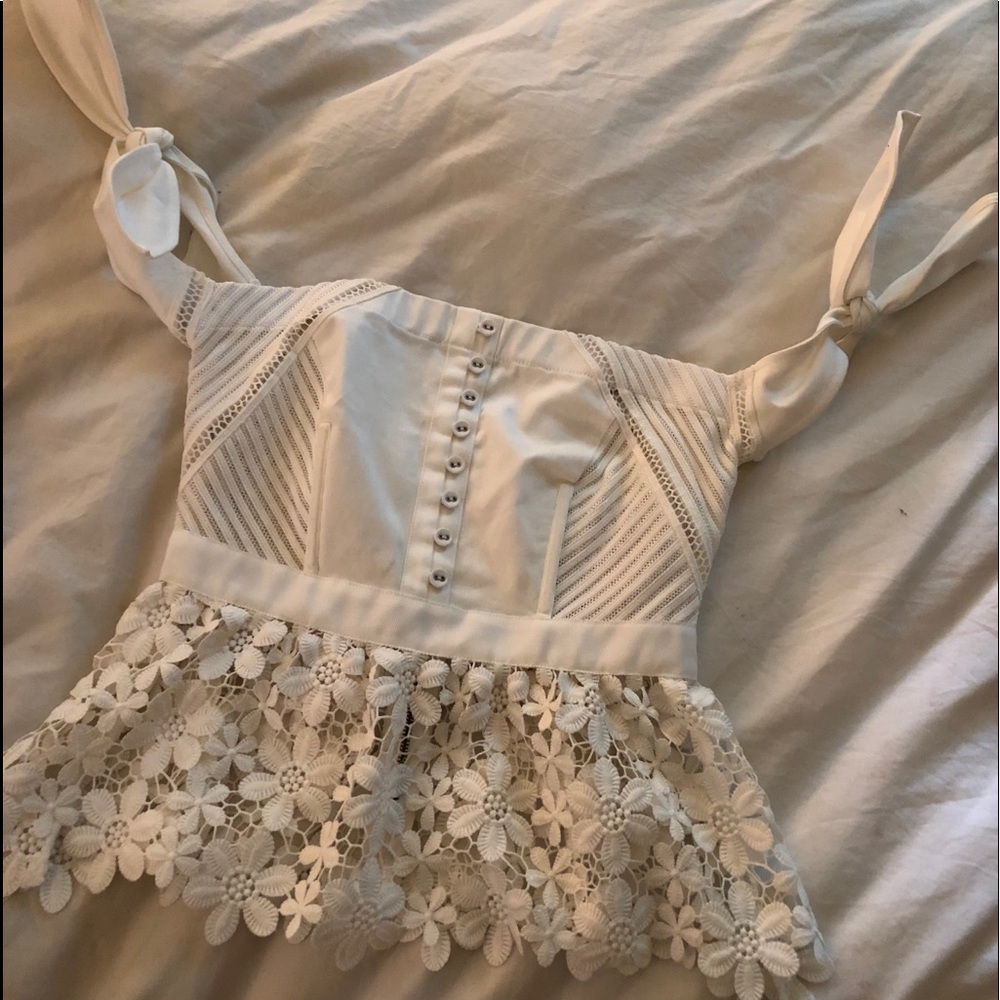 Self- Portrait Crop Top